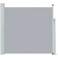 vidaXL Tuinscherm uittrekbaar 170x300 cm grijs