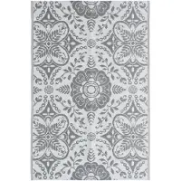 vidaXL Buitenkleed ARAKIL 190x290 cm PP lichtgrijs