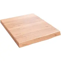 vidaXL Wandschap 40x50x(2-4) cm behandeld massief eikenhout lichtbruin