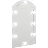 vidaXL Spiegel met LED-verlichting boog 70x40 cm glas