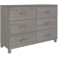 vidaXL Dressoir HAMAR 113x40x80 cm massief grenenhout lichtgrijs