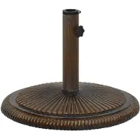 vidaXL Parasolvoet 45x45x30 cm gietijzer bronskleurig