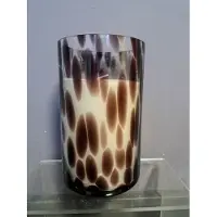 Home deco geurkaars met luipaardprint -65 u brandtijd - geur vijg - trendy - leuk geschenk