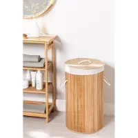 BOSTIC MIRA Home - - Jerez - Bamboe Wasmand - Functioneel en Decoratief - Duurzaam - Natuurlijk en Eenvoudig Ontwerp - Afmetingen 60cm