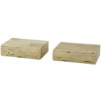 Hoyz nachtkastje 1l tree xs massief acacia naturel set van 2