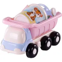 Cavallino Toys Strand Kiepwagen met Emmerset Roze, 5dlg.