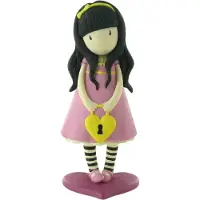 Comansi Little foxes - Gorjuss - Speelfiguur - 9cm - Het geheim / The secret - meisje