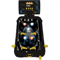 Batman elektronische tafelflipperkast met geweldig ontwerp, geluiden, verlichting en digitale scores tot play alone of challenge uw friends.