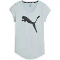 Puma Train Favorite Heather Cat Tee Dames Sportshirt - Turquoise Surf Heather
