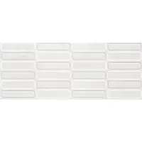 Jabo Alure wandtegel wit ovaal decor 30x75cm gerectificeerd
