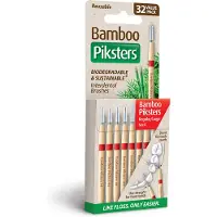 Piksters Bamboo Piksters Ragers Size 4 Reg/large Rood - 32 Stuks
