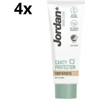 Jordan Tandpasta Green Clean Cavity Protection - 4 x 75 ml - Voordeelverpakking