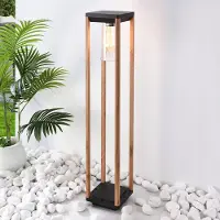 LumenXL Staande buitenlamp Paca, 80 cm - houtlook