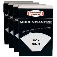 Moccamaster Papieren filters voor koffiezetapparaat No.4 x 100 st.