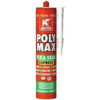 Griffon Poly Max Fix & Seal Express Montagelijm-/afdichtingskit - Wit - Koker - 425gr