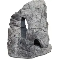 CeramicNature aquariumdecoratie steen 39 cm polyester grijs