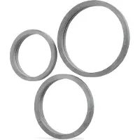 Dulaire Wandspiegel Grijs Betonlook Rond 3 st.