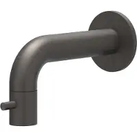 Ivy Aia Concord Fonteinkraan wandmodel niet inkortbaar HOH12,5cm RVS316 geborsteld carbon black PVD