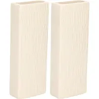 Gerimport Waterverdamper - 4x - warm wit - keramiek - 400 ml - radiatorbak luchtbevochtiger - 7 x 18,5 cm