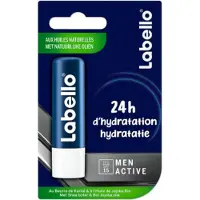 Labello 4x Lippenbalsem Blister Active For Men Spf15 4.8 Gr