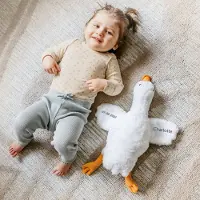 Yoursurprise Geborduurde knuffel - Gans - 47 cm