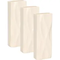 Gerimport Waterverdamper - 6x - wit - keramiek - 400 ml - radiatorbak luchtbevochtiger - 7 x 18,5 cm