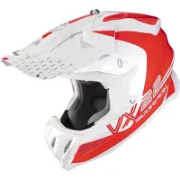 Scorpion VX-22 Air Ares Wit-Neon Rood Crosshelm Maat S
