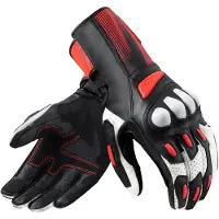 REV'IT! Metis 2 Handschoenen Zwart Neon Rood Maat 2XL