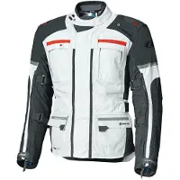 Held Carese Evo GTX Lichtgrijs Rood Textiele Motorjas Maat M