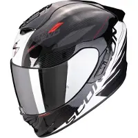 Scorpion EXO-1400 Evo II Air Luma Zwart Wit Integraalhelm Maat 2XL