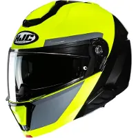 HJC i91 Bina MC3H Systeemhelm Geel/Zwart/Grijs S