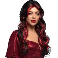 Boland - Pruik Devilicious - Krullen - Lang - Vrouwen - Duivel - Halloween en Horror