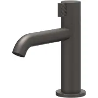 Ivy Aia Fonteinkraan Tribe Opbouw Model S Met Schuimstraalmond Geborsteld Carbon Black PVD