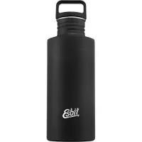 Esbit Sculptor Waterfles - 750ml - Zwart - RVS Drinkfles - Lusdop