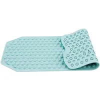 TATKRAFT Secure Antislip Douchemat, Rubberen Badmat 153 Sterke Zuignappen, Veiligheid en Comfort voor Ouderen en Kinderen, Antislipcoating, Antibacterieel,