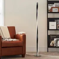 LumenXL Gedraaide staande lamp Locke - zwart