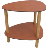 Lind DNA Loungetafel Curve Lounge Table S Bull Cognac Oak Nature
