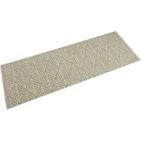 vidaXL Keukenmat wasbaar bladprint 60x180 cm fluweel