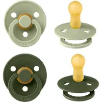 BIBS Fopspeen - Symmetrisch - 2 Stuks - 0-6 Mnd - Sage/Hunter Green