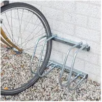 Dunlop Fietsenrek voor 2 Fietsen - Fietsstandaard - Staand/Muur - Aluminium