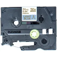 Brother TZe-RL54 tape goud op lichtblauw 24 mm (origineel)