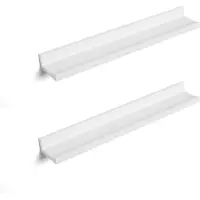 Hoppa! | Wandplank Set | Wit | MDF | 60 x 10 x 5 cm (B x D x H)