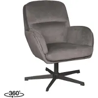 Label51 Draaifauteuil Moss - Antraciet - Cosmo