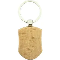 Combicraft Blanco houten sleutelhanger schild 45x32mm - verpakking 50 stuks