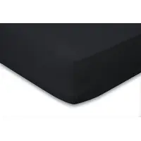 Eleganzzz Hoeslaken Jersey Katoen Stretch 35cm Hoge Hoek - zwart 120/130/140x200cm
