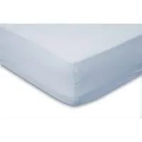 Eleganzzz Hoeslaken Katoen Perkal 35cm Hoekhoogte - licht blauw 90x200cm