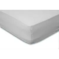Eleganzzz Hoeslaken Katoen Perkal 35cm Hoekhoogte - licht grijs 160x200cm