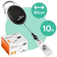 Durable JOJO STYLE - 8324 Rollerclip voor batch drukknopkoord Zwart 0.8 m 832401 10 stuk(s)