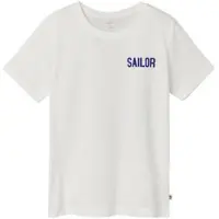 Name it KIDS T-shirt NKMFALIKSEN met backprint offwhite Wit Jongens Katoen Ronde hals - maat 116