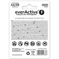 EverActive Evhrl6-2600 Oplaadbare Batterij 4 Eenheden